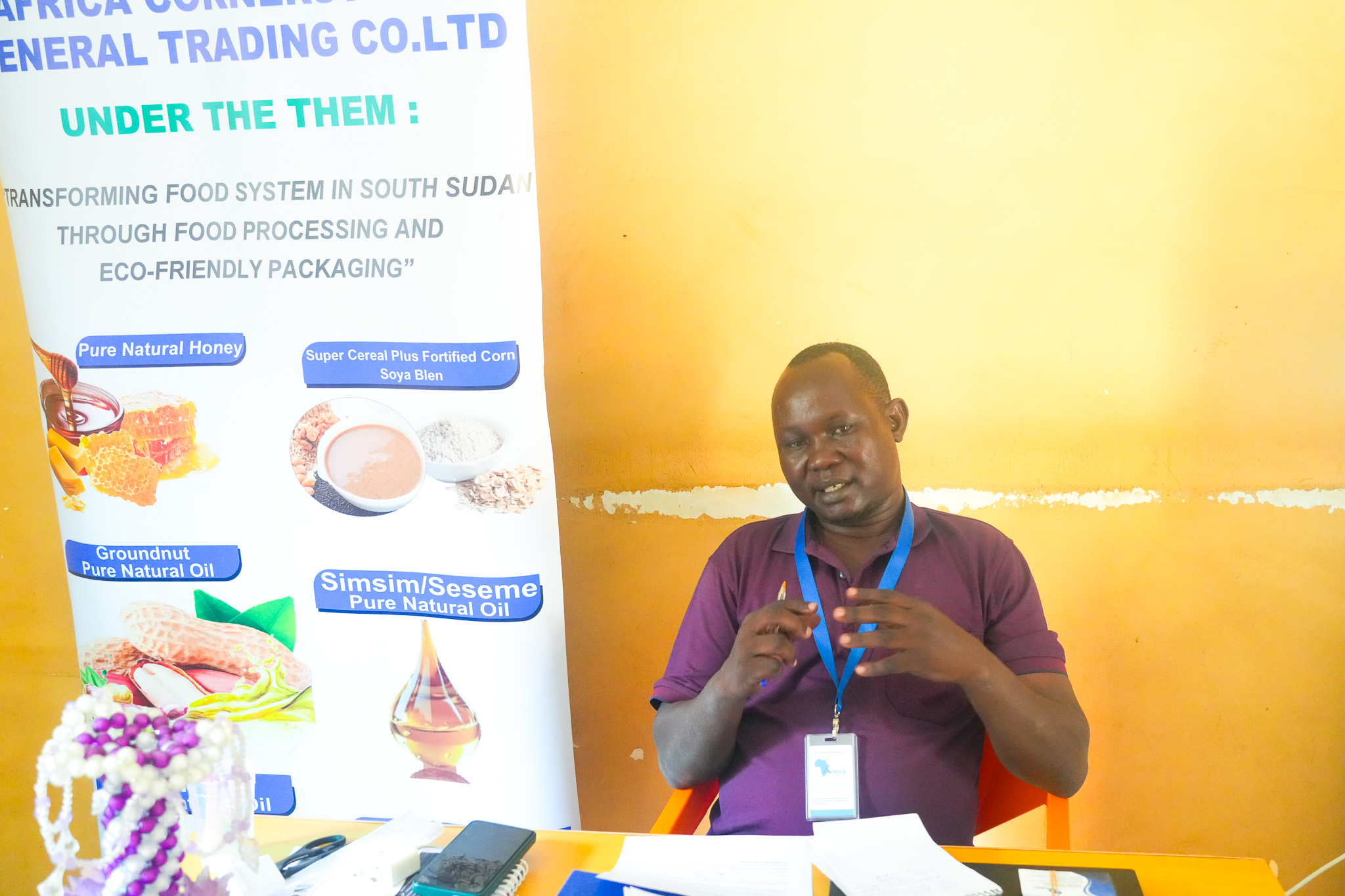Peter Kamisiro, Business Development Manager at African Cornerstone, during his interview